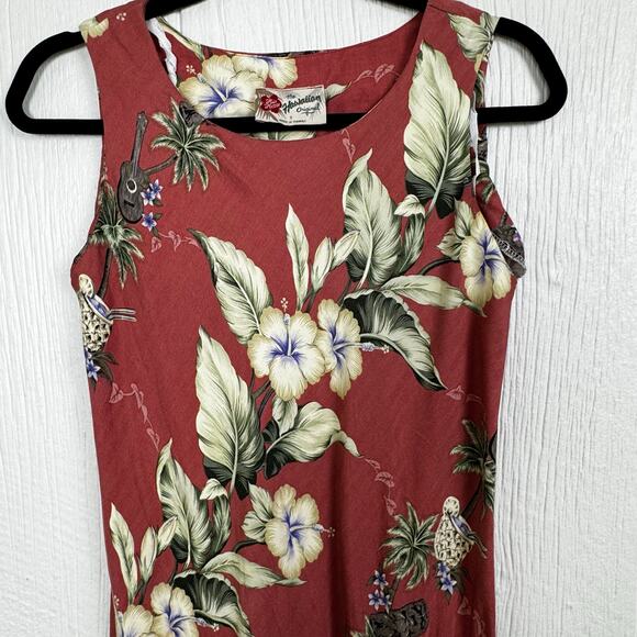Hilo Hattie The Hawaiian Original Dress Sz Small Sleeveless Rayon Floral Resort - Picture 6 of 8